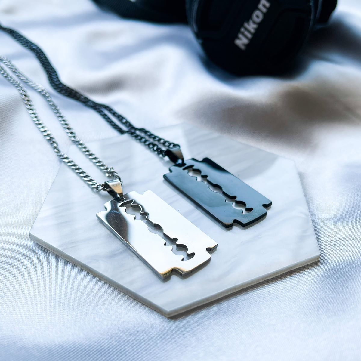Razor Blade Necklace – Saash Co